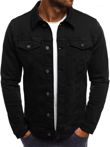 denim jacket laperl neck long sleeve solid color homme coats fashion procket male clothing mens autumn designer, Black;brown
denim jacket laperl neck long sleeve solid color homme coats fashion procket male clothing mens autumn designer, Black;brown