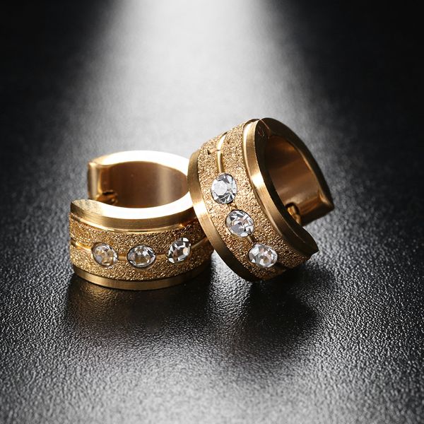 1 pair new fashion stainless steel earrings punk scrub round hoop cubic zircon rhinestone earring jewelry ing, Golden;silver
1 pair new fashion stainless steel earrings punk scrub round hoop cubic zircon rhinestone earring jewelry ing, Golden;silver