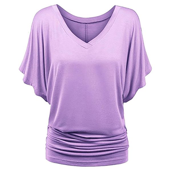women summer loose t-shirt ruched v-neck batwing short sleeves plus size t shirt xxxl xxxxl 4xl 5xl solid casual top, White
women summer loose t-shirt ruched v-neck batwing short sleeves plus size t shirt xxxl xxxxl 4xl 5xl solid casual top, White