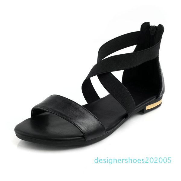 2020 genuine leather women sandals fashion summer sweet women flats heel sandals ladies shoes black d05
2020 genuine leather women sandals fashion summer sweet women flats heel sandals ladies shoes black d05