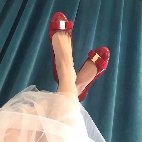 brand new women girl fashion luxury designer heels pump flats patent leather with bow womens bridal wedding casual flat shoes with box 34-40, Black
brand new women girl fashion luxury designer heels pump flats patent leather with bow womens bridal wedding casual flat shoes with box 34-40, Black