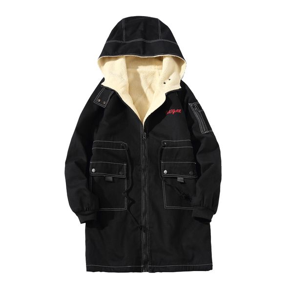 men streetwear trench winter hooded thermal vintage fashion slim jacket parkas casual warm thicken big size anorak puffy kk60mf, Black
men streetwear trench winter hooded thermal vintage fashion slim jacket parkas casual warm thicken big size anorak puffy kk60mf, Black