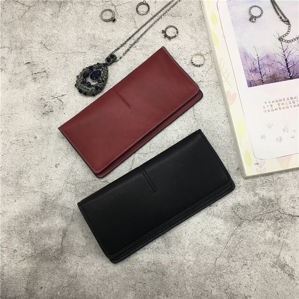 2020 new ms. wallet female long section of the long european and american minimalist retro fashion personality wild card package small walle, Red;black
2020 new ms. wallet female long section of the long european and american minimalist retro fashion personality wild card package small walle, Red;black
