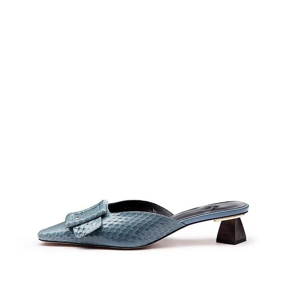 stkehidba 2019 new women's slippers fashion summer outside shoes snakeskin leather pointed toe slides med heel ladies slides, Black
stkehidba 2019 new women's slippers fashion summer outside shoes snakeskin leather pointed toe slides med heel ladies slides, Black