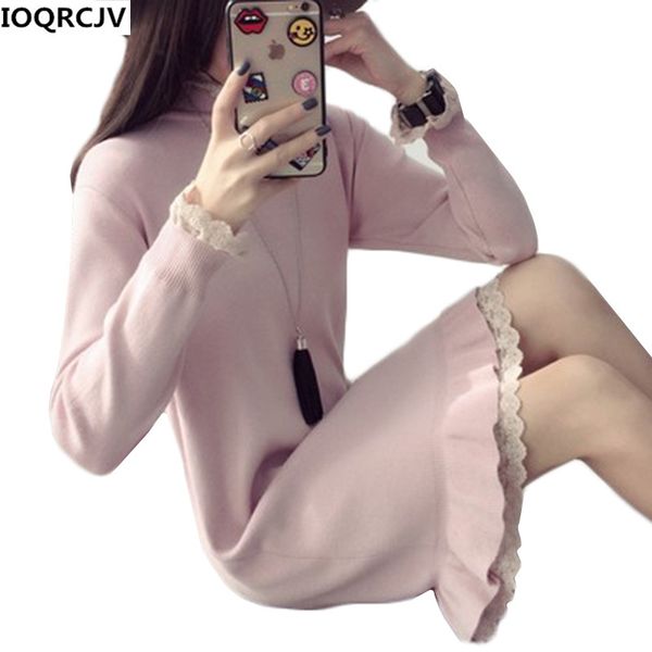 ioqrcjv autumn winter sweater women 2018 new long-sleeved lace stitching loose knit pullover warm medium long women sweaters 823, White;black
ioqrcjv autumn winter sweater women 2018 new long-sleeved lace stitching loose knit pullover warm medium long women sweaters 823, White;black
