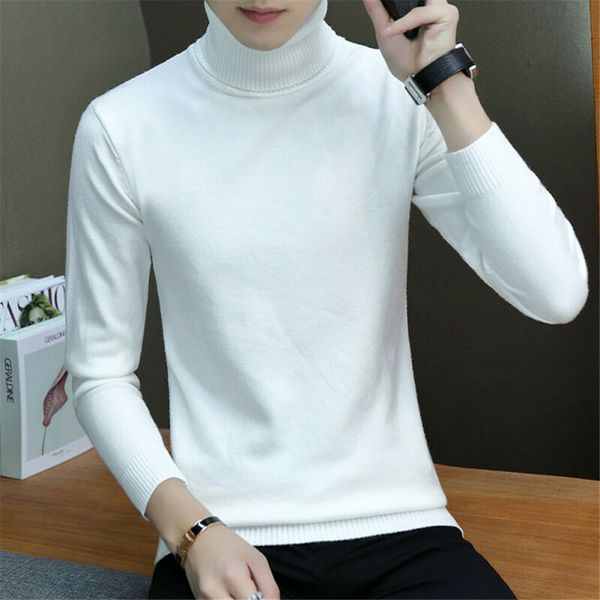 men casual style sweaters full sleeve length pullovers item type turtleneck collar solid pattern type thickness, White;black
men casual style sweaters full sleeve length pullovers item type turtleneck collar solid pattern type thickness, White;black
