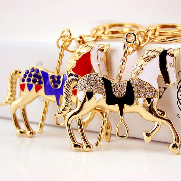 alloy rhinestone enamel animal horse pendant car keychain 3pcsgold tone plated oil drop metal bag accessories key ring holder, Silver
alloy rhinestone enamel animal horse pendant car keychain 3pcsgold tone plated oil drop metal bag accessories key ring holder, Silver