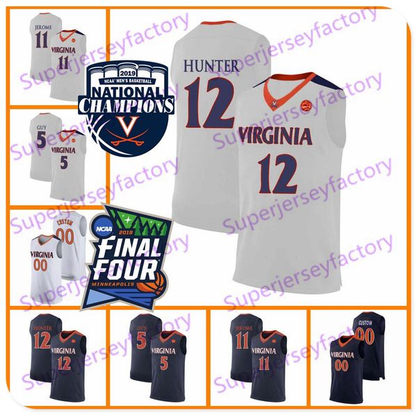 2019 Champions Virginia Cavaliers Kyle Guy White Jersey #5 UVA NCAA Final Four #12 DE'ANDRE Hunter Mens Basketball Navy Blue Jerseys S-3XL
2019 Champions Virginia Cavaliers Kyle Guy White Jersey #5 UVA NCAA Final Four #12 DE'ANDRE Hunter Mens Basketball Navy Blue Jerseys S-3XL