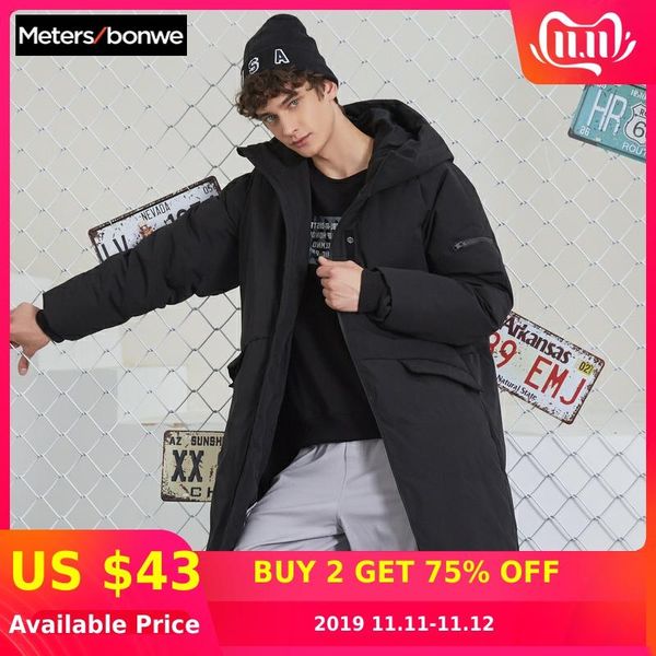 metersbonwe 2019 men down jacket casual fashion winter jacket for hooded windbreaker solid color long section down coat, Black
metersbonwe 2019 men down jacket casual fashion winter jacket for hooded windbreaker solid color long section down coat, Black