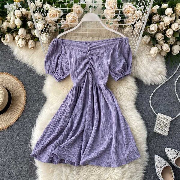 singrain women solid folds dress korean slash neck puff sleeve a line dress 2020 vacation beach button short summer new, Black;gray
singrain women solid folds dress korean slash neck puff sleeve a line dress 2020 vacation beach button short summer new, Black;gray