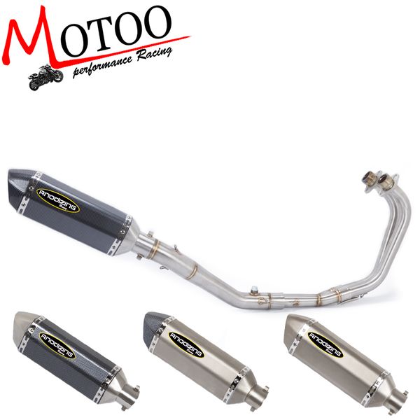 motoo - motorcycle exhaust full system for r25 r3 2015-2018 with exhaust link pipe middle pipe slip on
motoo - motorcycle exhaust full system for r25 r3 2015-2018 with exhaust link pipe middle pipe slip on