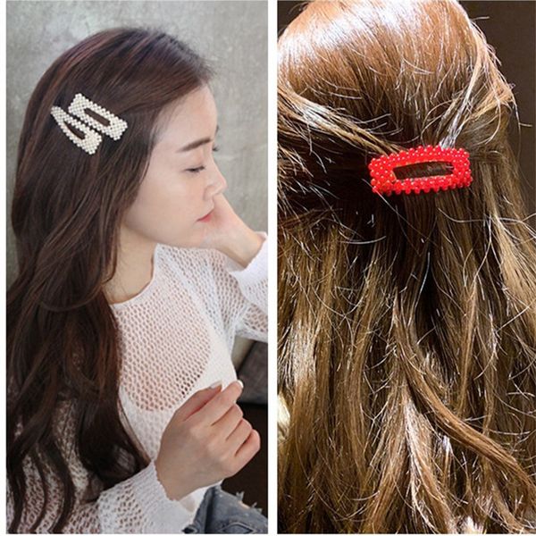 1pc women red white pearl metal hair clip snap barrette hairpin headdress hair styling tools accessories new arrival
1pc women red white pearl metal hair clip snap barrette hairpin headdress hair styling tools accessories new arrival