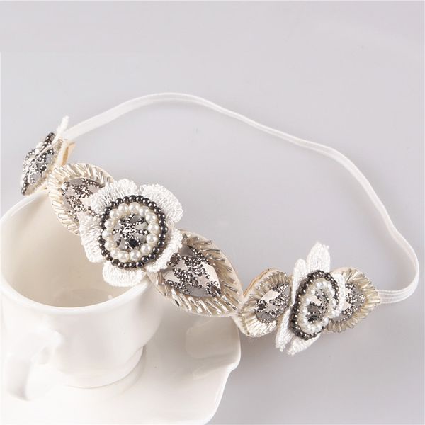 female pearl beads headband handmade hair accessories elastic headbands for women 3h3009, White;golden
female pearl beads headband handmade hair accessories elastic headbands for women 3h3009, White;golden