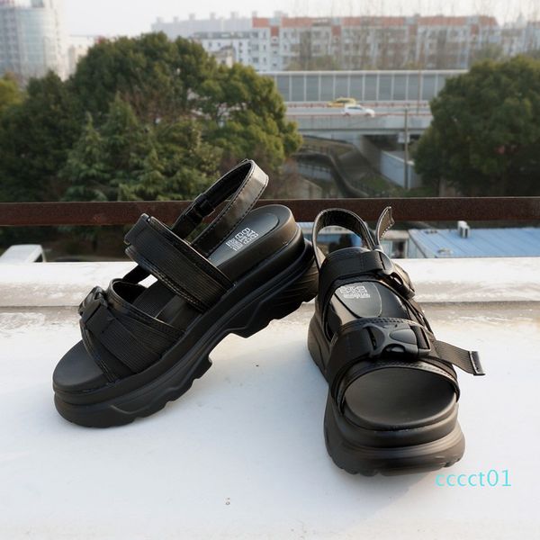 rasmeup platform women sandals 2019 fashion summer leather buckle women thick soled beach sandal casual chunky woman shoes 1ct, Black
rasmeup platform women sandals 2019 fashion summer leather buckle women thick soled beach sandal casual chunky woman shoes 1ct, Black