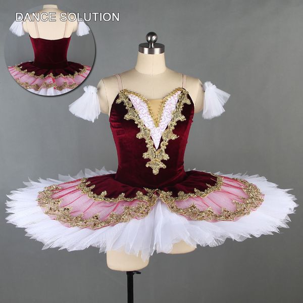 burgundy velvet camisole with gold trim professional ballet tutu for child & ballerina solo costumes dance dress bll138, Black;red
burgundy velvet camisole with gold trim professional ballet tutu for child & ballerina solo costumes dance dress bll138, Black;red