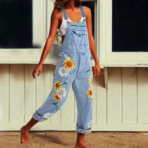 2020 women bib jeans ripped denim jumpsuits stretch romper print denim pencil overalls stretch slim trousers long pants, Blue
2020 women bib jeans ripped denim jumpsuits stretch romper print denim pencil overalls stretch slim trousers long pants, Blue