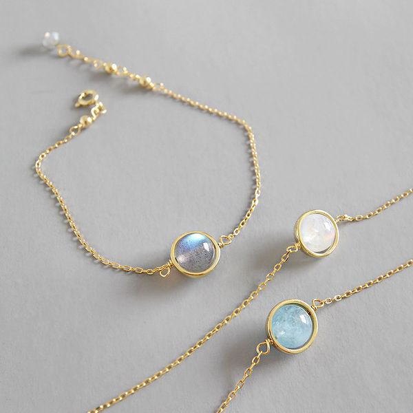 eds silver 925 jewelry gold bracelets women 925 sterling silver moonstone bracelet korean simple fashion women chain bracelets, Black
eds silver 925 jewelry gold bracelets women 925 sterling silver moonstone bracelet korean simple fashion women chain bracelets, Black