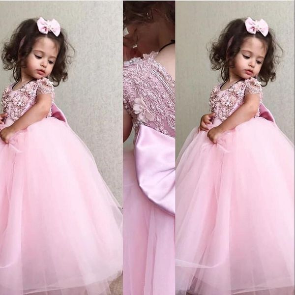 new cute pink princess girls pageant dresses jewel neck tulle lace appliques pearls bow short sleeves kids wedding flower girls dress, White;red
new cute pink princess girls pageant dresses jewel neck tulle lace appliques pearls bow short sleeves kids wedding flower girls dress, White;red