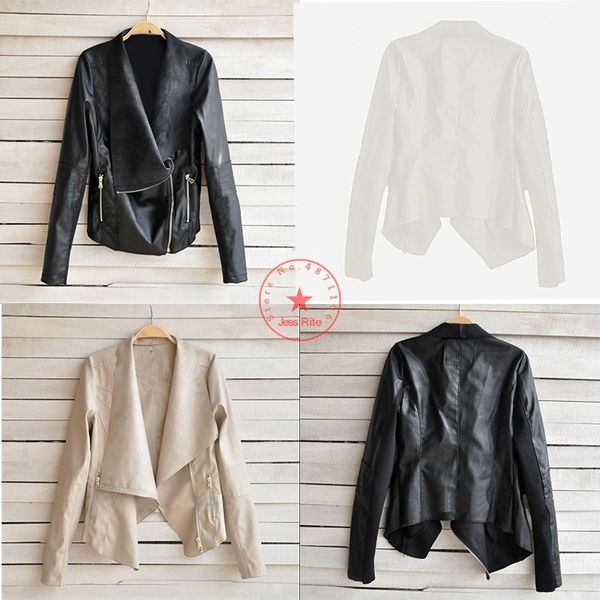 new lapel irregular hem side zipper pu leather ladies jacket retro fashion short paragraph loose street shoot trend wild jacket
new lapel irregular hem side zipper pu leather ladies jacket retro fashion short paragraph loose street shoot trend wild jacket
