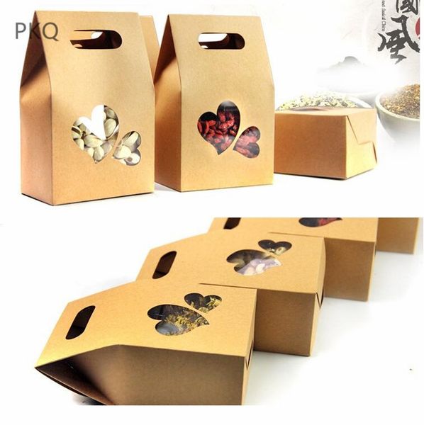 50pcs vintage brown kraft box stand up paper bag with handle pvc window box storage pouch party take away packaging bag
50pcs vintage brown kraft box stand up paper bag with handle pvc window box storage pouch party take away packaging bag