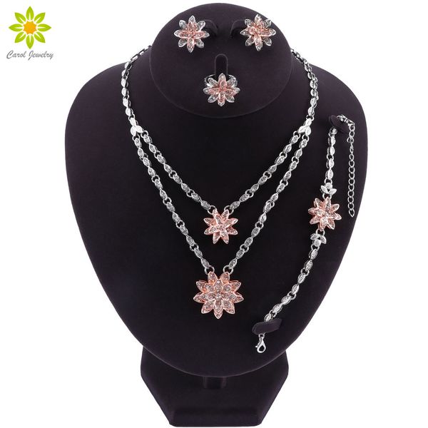 women african beads jewelry set nigerian wedding engagement bridal flower pendant necklace earrings set fashion costume jewelry, Slivery;golden
women african beads jewelry set nigerian wedding engagement bridal flower pendant necklace earrings set fashion costume jewelry, Slivery;golden