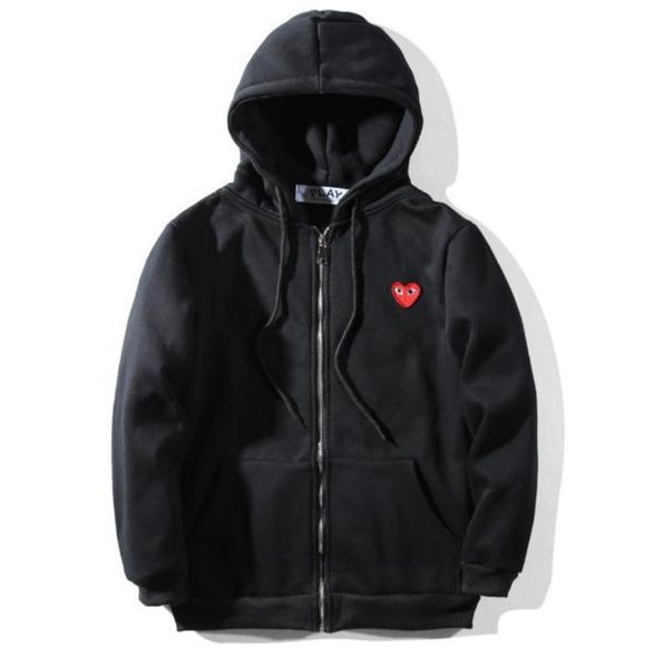 commes des garcons play heart cdg осень брендовая одежда играть толстовка плюс размер свободные красное сердце вышивка характер капюшоном то, Black
commes des garcons play heart cdg осень брендовая одежда играть толстовка плюс размер свободные красное сердце вышивка характер капюшоном то, Black
