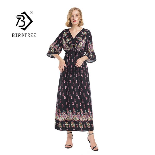 2019 new woman vintage maxi dress high elastic waist elegant half sleeve vestidos floral lighthouse print feminina sale d8d518z, Black;gray
2019 new woman vintage maxi dress high elastic waist elegant half sleeve vestidos floral lighthouse print feminina sale d8d518z, Black;gray