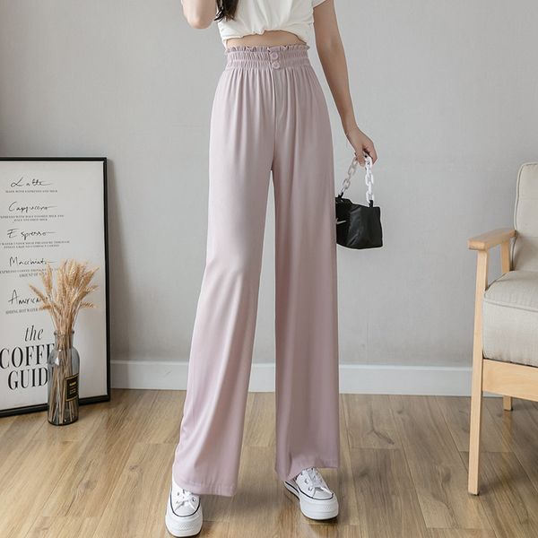 make new summer mask mousse pants high waist pants hang down feeling the land wide-legged thin female models, Black;white
make new summer mask mousse pants high waist pants hang down feeling the land wide-legged thin female models, Black;white