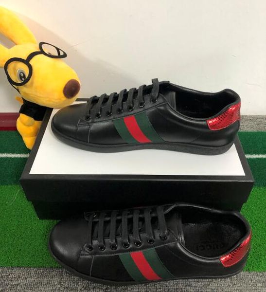 2019 New Designer shoes ACE Luxury embroidered green red stripe black Genuine Leather Designer Sneaker Mens Women Casual Shoes
2019 New Designer shoes ACE Luxury embroidered green red stripe black Genuine Leather Designer Sneaker Mens Women Casual Shoes