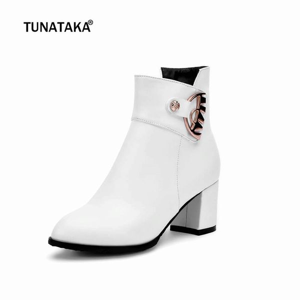 women thick high heel ankle boots fashion pointed toe winter casual shoes woman white black beige
women thick high heel ankle boots fashion pointed toe winter casual shoes woman white black beige