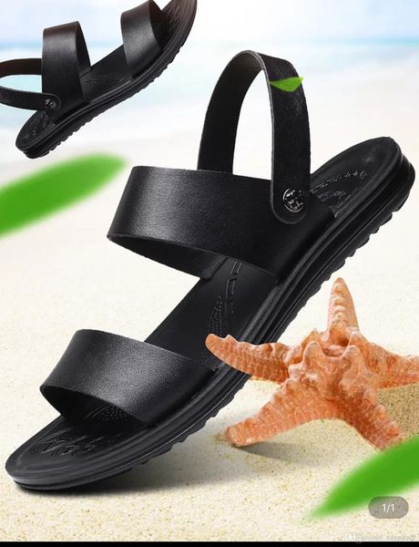 2019 leather slippers male word trend leather fashion outside wearing outdoor non-slippery beach shoes sandal sandals, Black
2019 leather slippers male word trend leather fashion outside wearing outdoor non-slippery beach shoes sandal sandals, Black