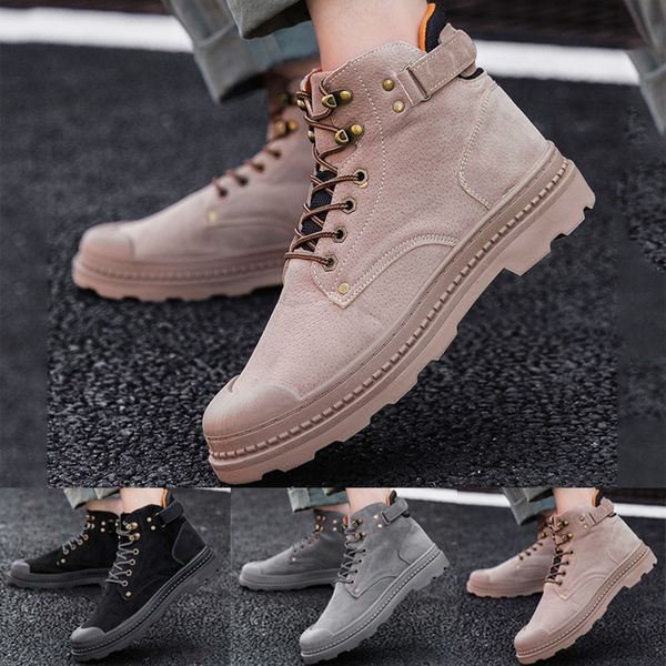 men boots autumn winter men's outdoor wear non-slip shoes suede shoes lace-up non-slip boots round toe men ankle, Black
men boots autumn winter men's outdoor wear non-slip shoes suede shoes lace-up non-slip boots round toe men ankle, Black