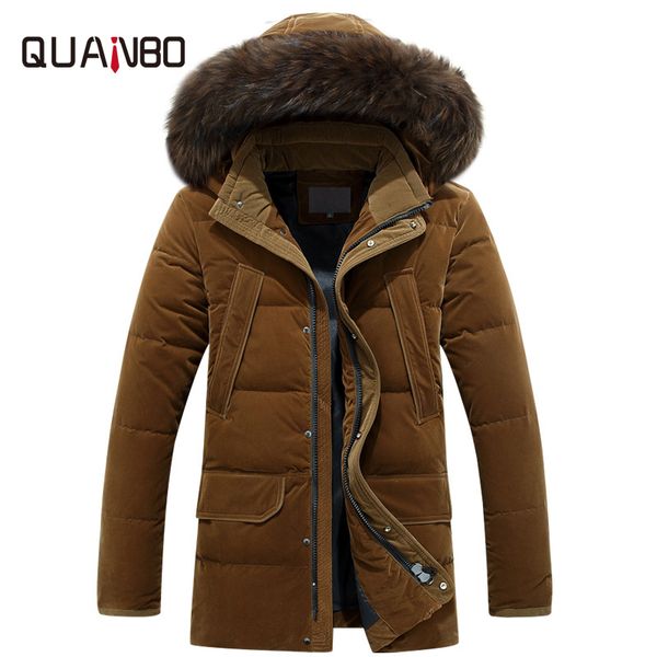 new plus size 4xl russia winter down jacket men medium long thicken warm fur collar white duck down coat jacket men -40 degree, Black
new plus size 4xl russia winter down jacket men medium long thicken warm fur collar white duck down coat jacket men -40 degree, Black