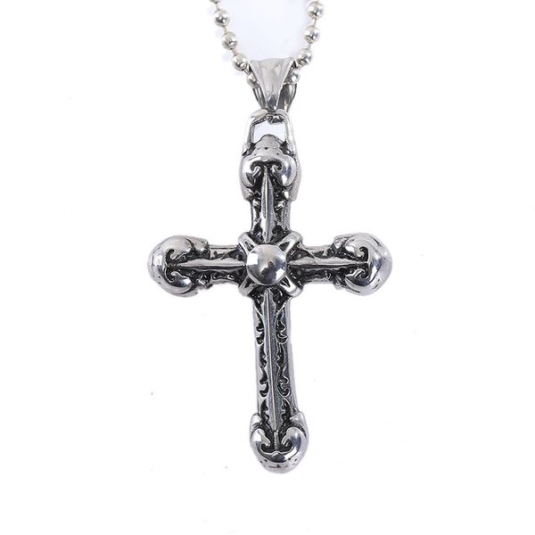 2019 punk style cross necklace men titanium steel pendant students stylish personality accessories vintage classic statement, Silver
2019 punk style cross necklace men titanium steel pendant students stylish personality accessories vintage classic statement, Silver