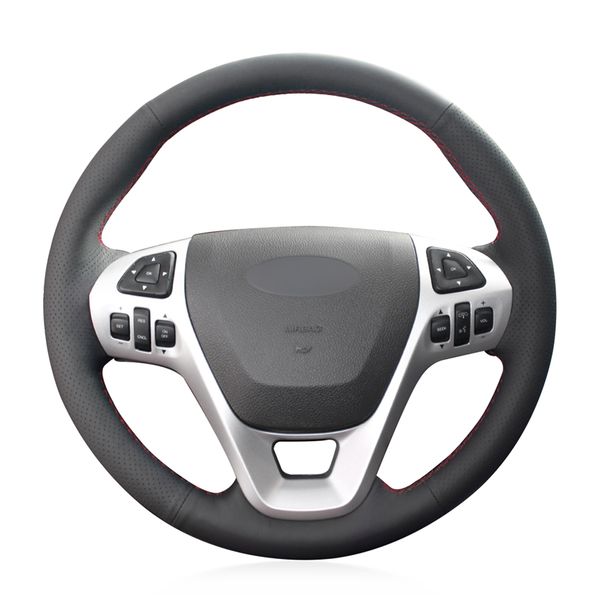 hand-stitched black genuine leather car steering wheel cover for explorer 2011-2019 taurus 2013-2019 edge 2011-2014
hand-stitched black genuine leather car steering wheel cover for explorer 2011-2019 taurus 2013-2019 edge 2011-2014