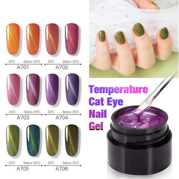 hobbylane 7ml temperature change color cat eye nail gel polish gel nail art polish 
hobbylane 7ml temperature change color cat eye nail gel polish gel nail art polish
