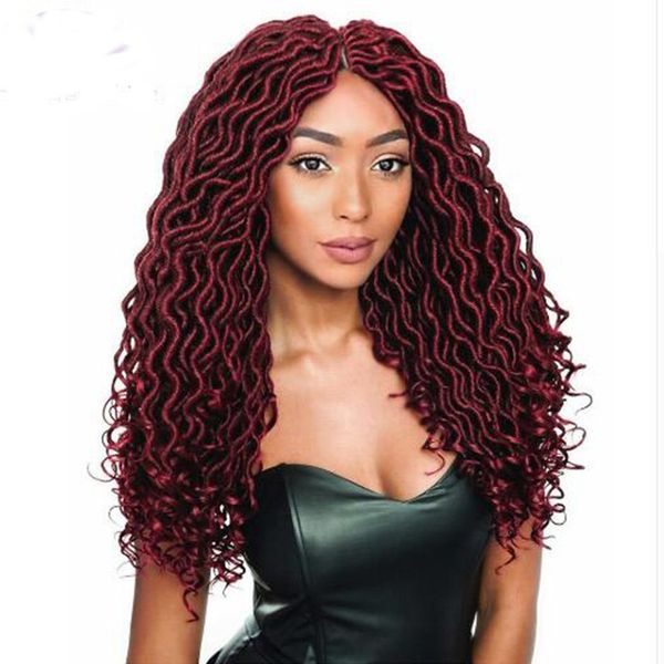 goddess locs crochet hair extensions bohemian faux locs curly ends crochet braiding hair synthetic hair ombre braids for women, Black
goddess locs crochet hair extensions bohemian faux locs curly ends crochet braiding hair synthetic hair ombre braids for women, Black