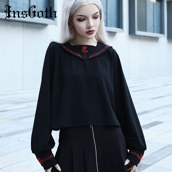 insgoth harajuku loose women hoodie gothic black hooded sweatshirt korean casual collage wind embroidery lady pullover hoody
insgoth harajuku loose women hoodie gothic black hooded sweatshirt korean casual collage wind embroidery lady pullover hoody