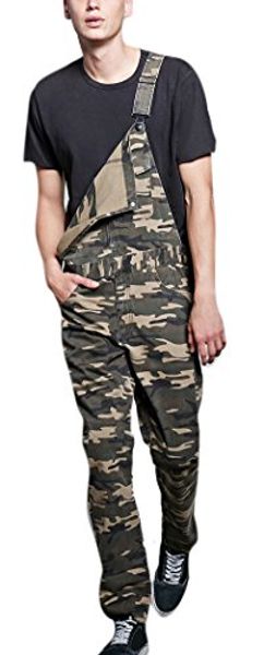 men's jeans camo print mid-waist casual denim overalls jumpsuit rompers, Blue
men's jeans camo print mid-waist casual denim overalls jumpsuit rompers, Blue