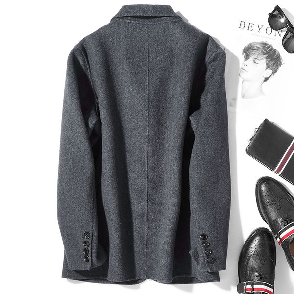 men's wool & blends 2021 coat korean double-sided woolen jacket overcoat mens coats and jackets gray d-19-00818-3 kj3013, Black
men's wool & blends 2021 coat korean double-sided woolen jacket overcoat mens coats and jackets gray d-19-00818-3 kj3013, Black