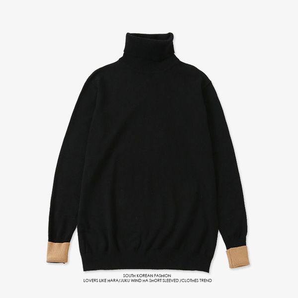 bangtang boys sweater turtle neck solid contrast color jimin same style men pullovers autumn winter women clothing sweaters, White;black
bangtang boys sweater turtle neck solid contrast color jimin same style men pullovers autumn winter women clothing sweaters, White;black