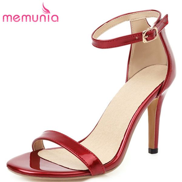 memunia 2020 9.5cm thin high heel ladies sandals buckle simple party wedding shoes summer women sandals, Black
memunia 2020 9.5cm thin high heel ladies sandals buckle simple party wedding shoes summer women sandals, Black