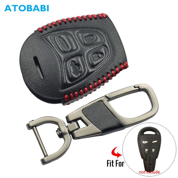 leather car key case for saab 9-3 9-5 93 95 2003-2011 4 buttons smart remote fob protector cover keychain bag auto accessories 
leather car key case for saab 9-3 9-5 93 95 2003-2011 4 buttons smart remote fob protector cover keychain bag auto accessories