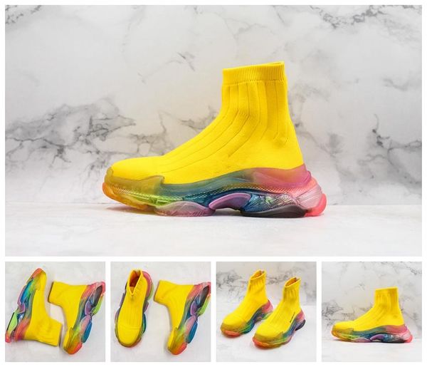 Роскошные женские туфли Paris Triple S Brand Designer Прозрачные воздушные подушки вязания Но
Роскошные женские туфли Paris Triple S Brand Designer Прозрачные воздушные подушки вязания Но