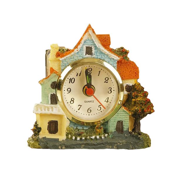 european retro mini resin castle small alarm clock student creative small bedside clock wake up
european retro mini resin castle small alarm clock student creative small bedside clock wake up