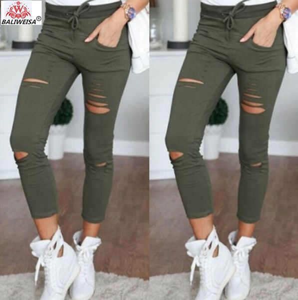 baliweisa new 2019 skinny jeans women denim pants holes destroyed knee pencil pants casual trousers black white stretch jeans, Blue
baliweisa new 2019 skinny jeans women denim pants holes destroyed knee pencil pants casual trousers black white stretch jeans, Blue