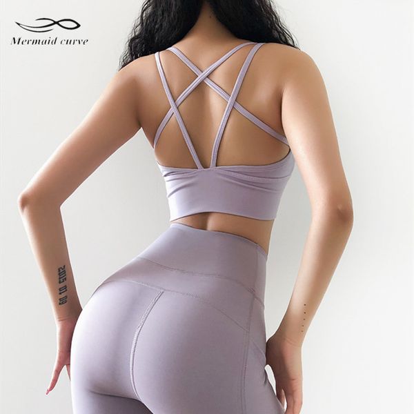 mermaid curve summer new back cross shoulder strap women high support shockproof sports bra running gather gym yoga bra vest, White;black
mermaid curve summer new back cross shoulder strap women high support shockproof sports bra running gather gym yoga bra vest, White;black