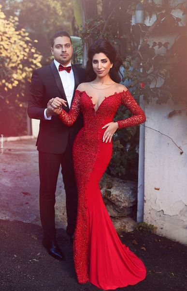 arabic red long sleeves lace chiffon mermaid prom dresses new elegant crew neck appliques celebrity dresses evening party gowns, Black;red
arabic red long sleeves lace chiffon mermaid prom dresses new elegant crew neck appliques celebrity dresses evening party gowns, Black;red