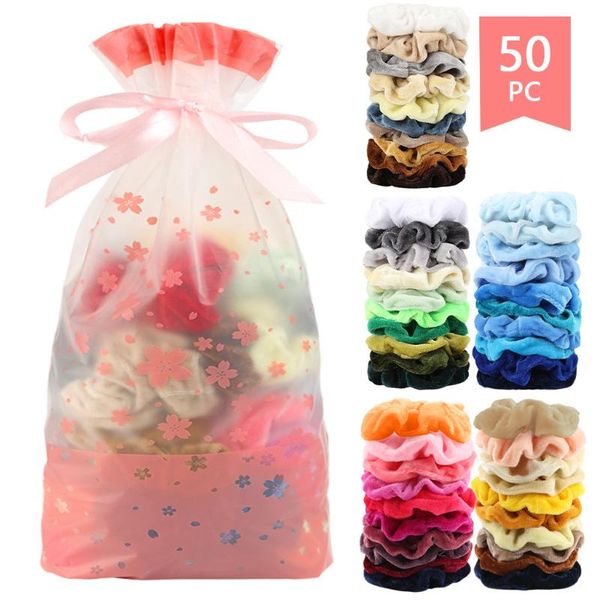 50 pcs velvet hair scrunchies stretchy velvet scrunchie pack women elastic hair bands girl headwear plain rubber ties 10.2
50 pcs velvet hair scrunchies stretchy velvet scrunchie pack women elastic hair bands girl headwear plain rubber ties 10.2