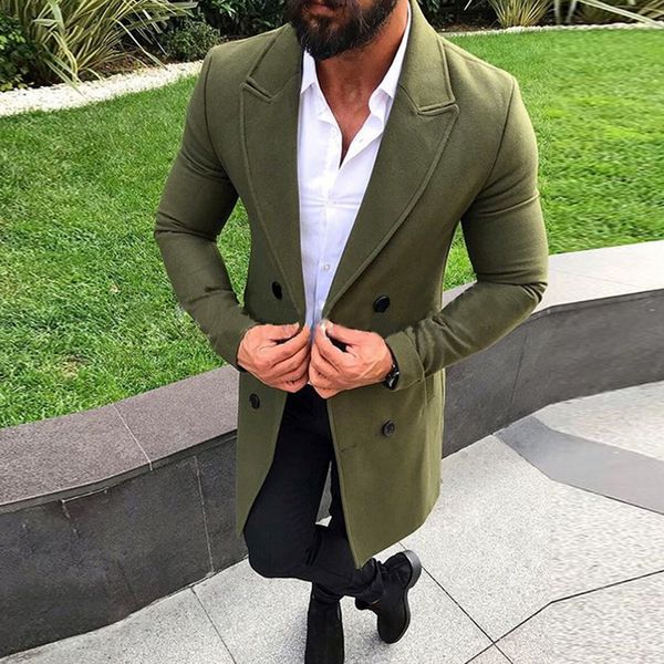 monerffi autumn men business blends coat winter casual slim solid long wool trench jacket fashion streetwear 2019, Black
monerffi autumn men business blends coat winter casual slim solid long wool trench jacket fashion streetwear 2019, Black
